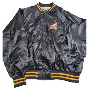 Vintage Quaker State 4x4‎ Satin Bomber Jacket Men's XXL
